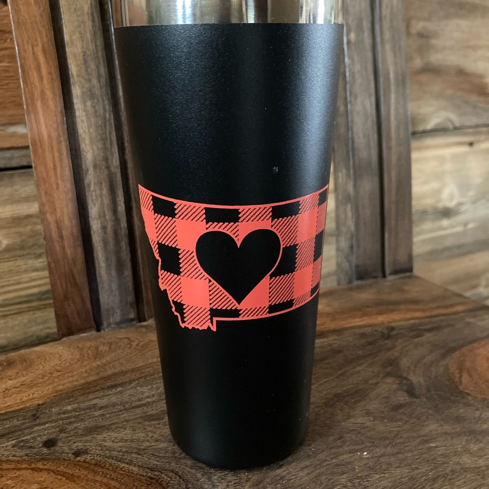 Insulated Montana graphic cup with lid